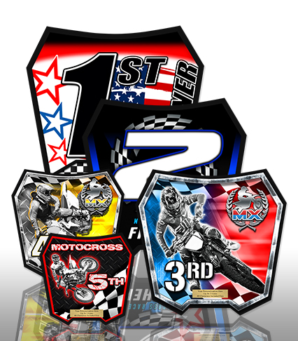 S3R-360MFT Motocross Trophy, Single Column and Riser Plus Trim